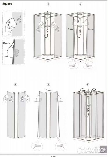 Монтаж, сборка, установка душевых кабин, сервис