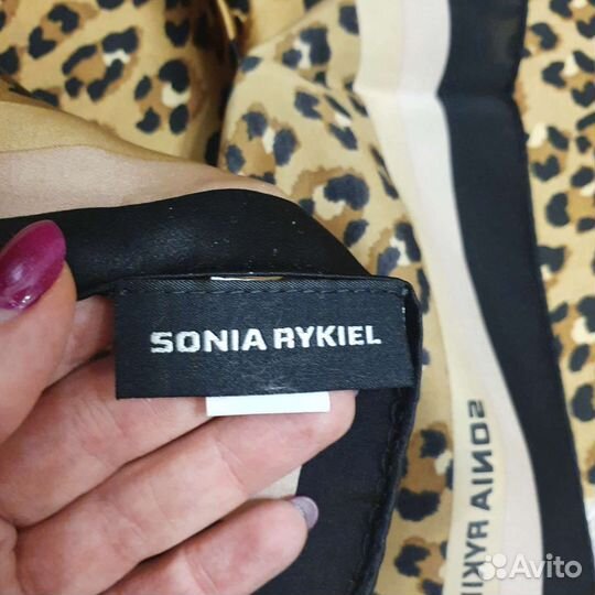Платок Sonia Rykiel новый 65*65 см леопардовый