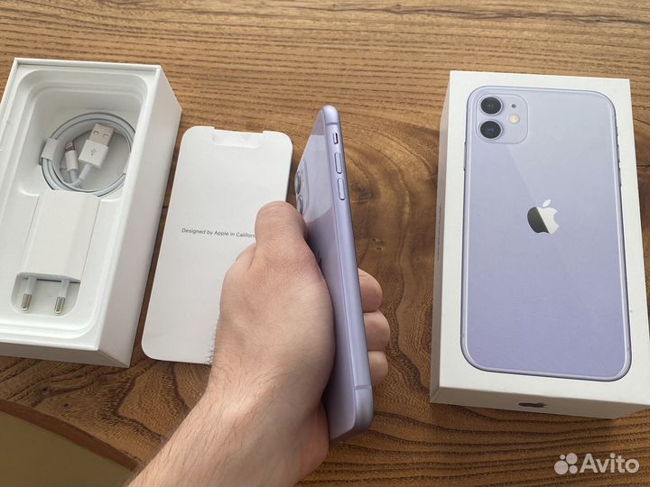 Телефон iPhone 11 64gb purple ростест