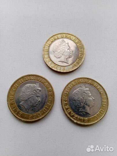 Монеты Великобритании, Гонгконга и Гибралтара