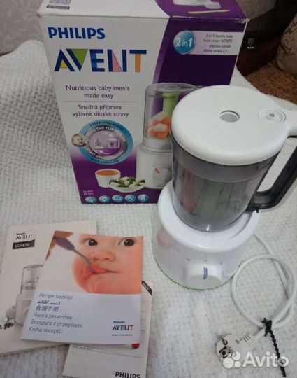Пароварка блендер philips avent 2 в 1