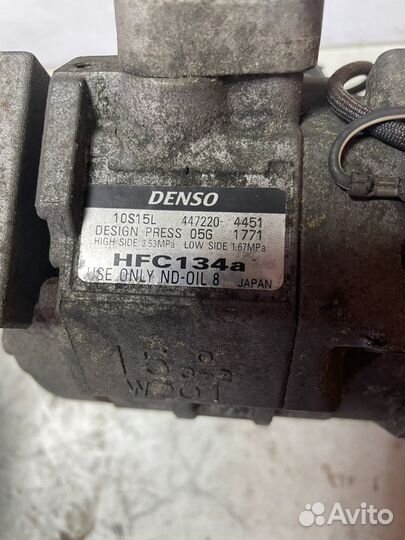 Компрессор кондиционера 447220-4451 toyota 1zz fe