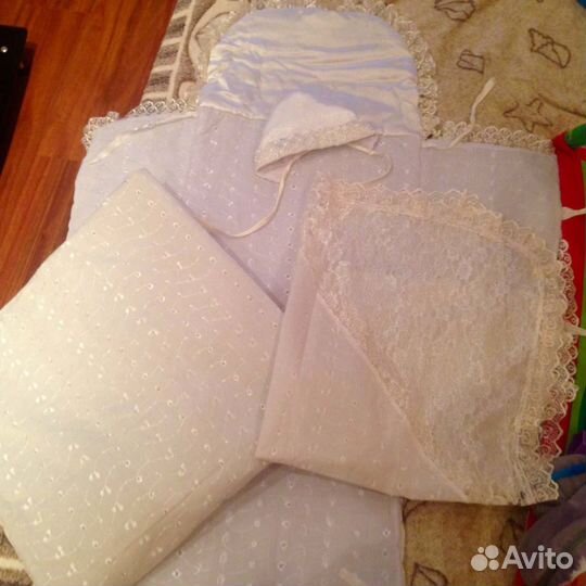 Конверт на выписку белый (жемчужный)