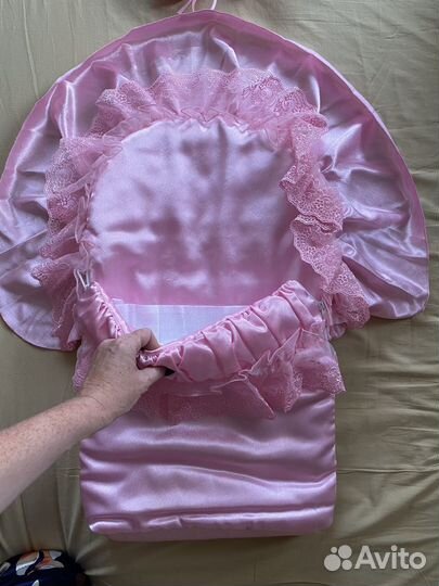 Конверт для девочки на выписку