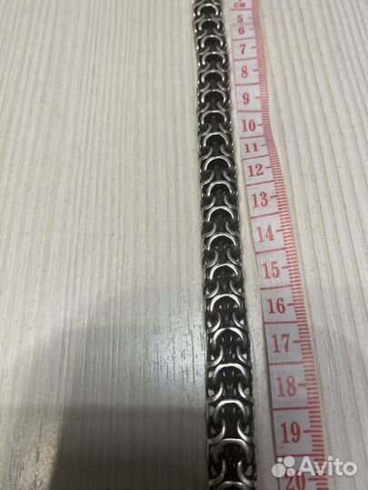 Серебряный браслет мужской бу неделя