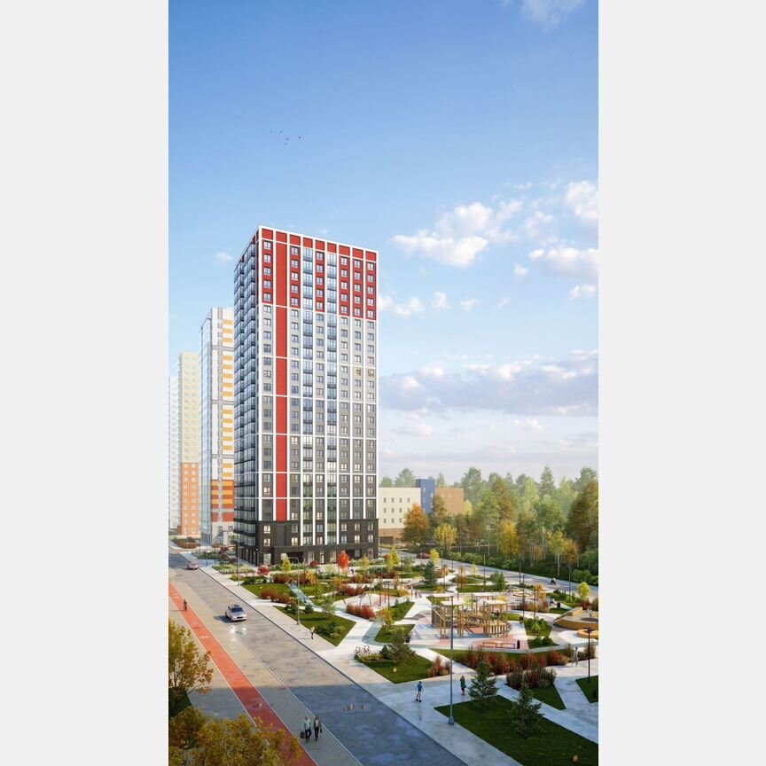 2-к. квартира, 58,3 м², 21/25 эт.