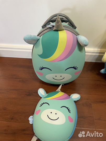 Детский чемодан и рюкзак единорожка Anilove