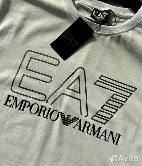 Футболка мужская Emporio Armani EA7 белая новая