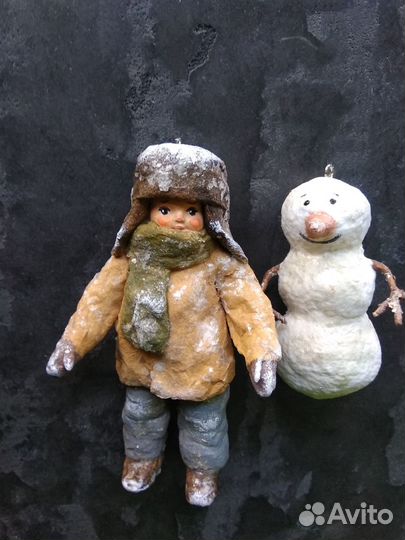 Ватные ёлочные игрушки