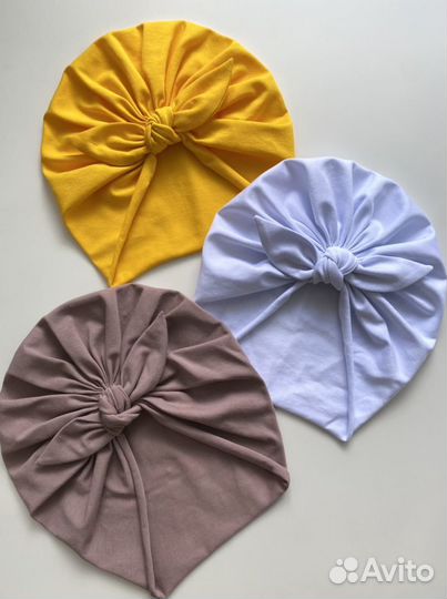 Шапочка тюрбан для малышки