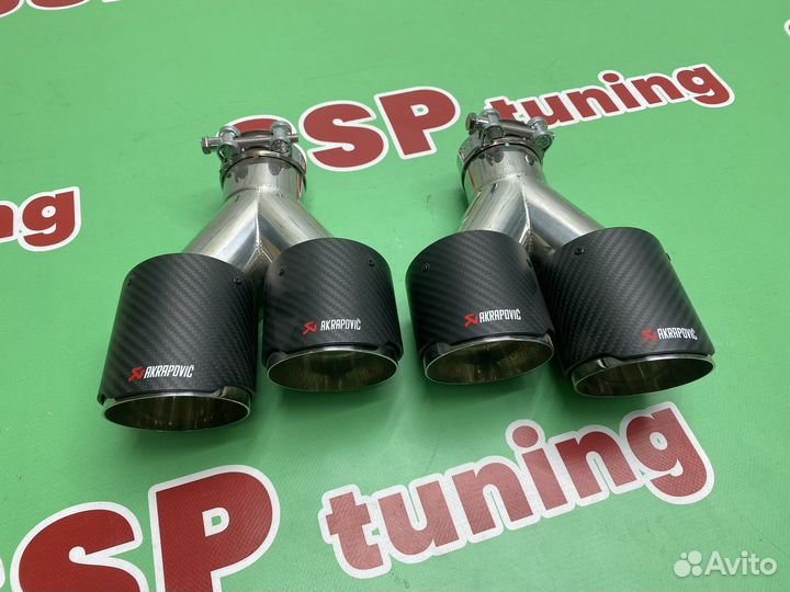 Насадка на глушитель для BMW Акрапович матовые