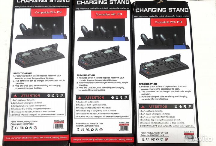 Подставка с охлаждением и зарядкой PS4 New