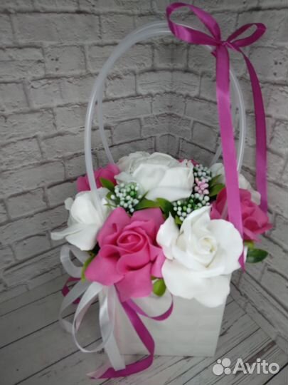 Букет из мыльных роз,цветы,подарки