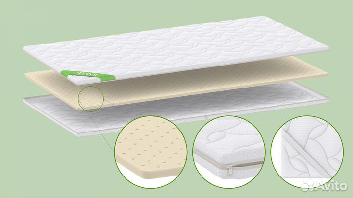 Матрас топпер жесткий