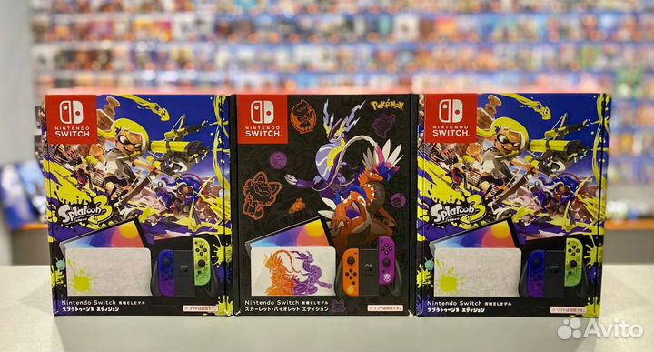 Новые игровые приставки Nintendo Switch oled