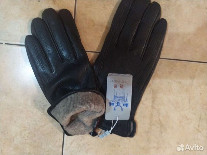 Мужские кожаные перчатки