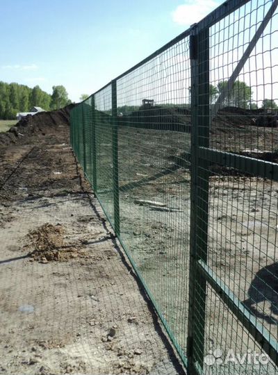 Забор металлический работа по договору под ключ