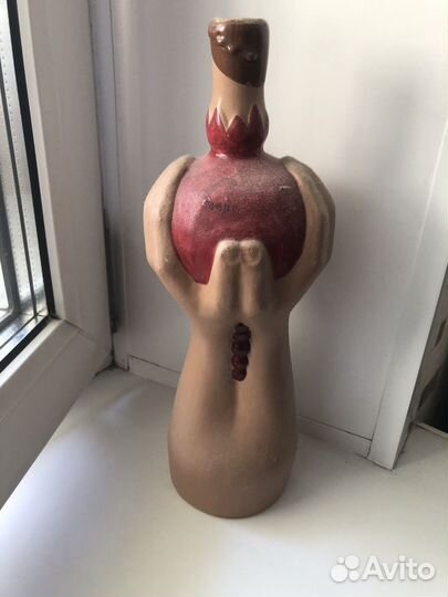 Глиняные бутылки для интерьера