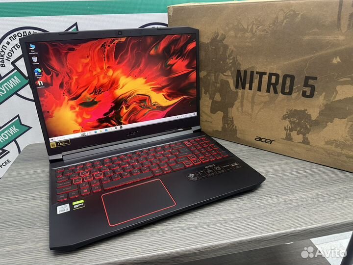Acer nitro core i5 10300H 12Gb DDR4 GTX 1650 SSD