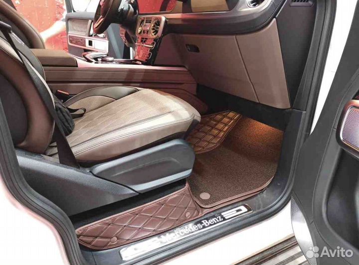 3D коврики из экокожи MB G-klasse 2021