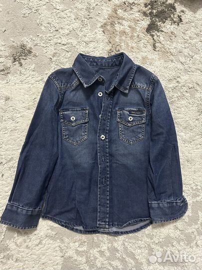 Джинсовая рубашка dolce & gabanna junior 89-95cm