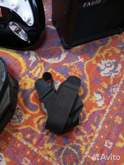 Электрогитара новая+комбик+чехол+ремень набор