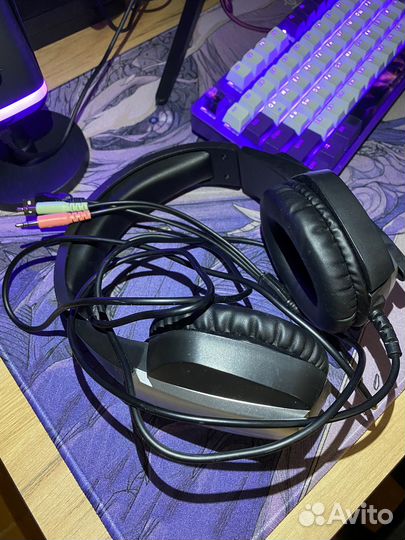 Наушники проводные с микрофоном X-Skull Defender