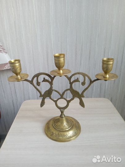 Подсвечник латунный Индия