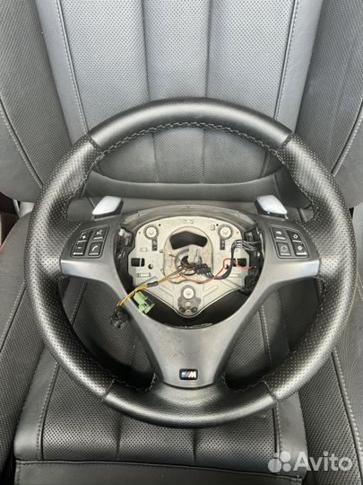 Руль M sport BMW E90 E92 с лепестками