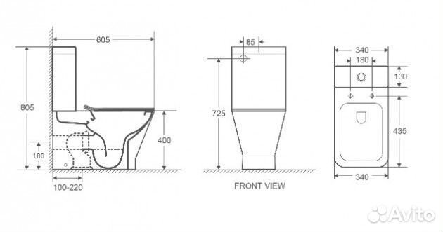 Унитаз WeltWasser WW Rotbach 001GL-WT