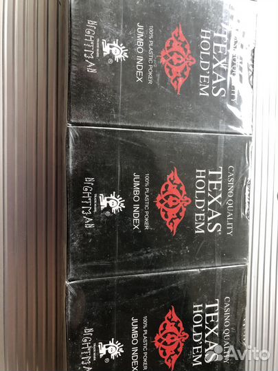 Карты и фишки для покера Texas Holdem Jumbo Index