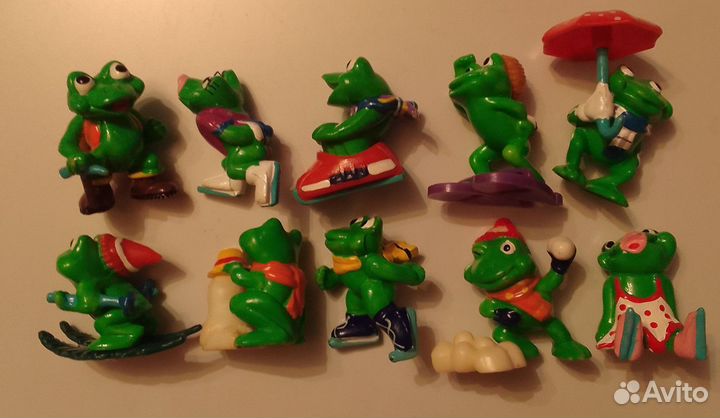 Киндер сюрприз лягушки зимние