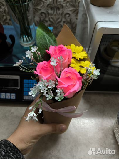 Цветы из мыла