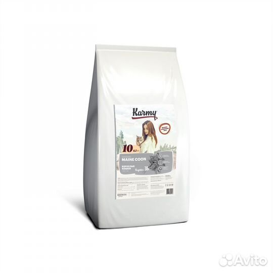 Karmy корм для взрослых кошек породы Мэйн кун, инд