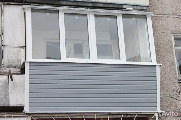 Остекление балконов, крыши, обшивка