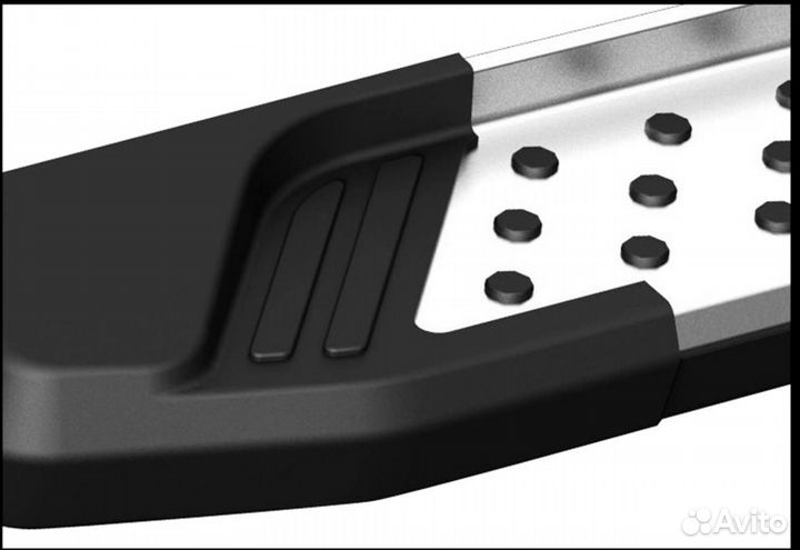 Пороги с крепежом Mitsubishi L200 Митсубиси л200