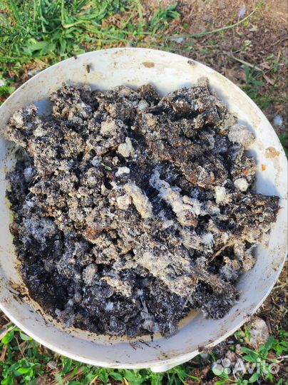 Куриный помет в мешках