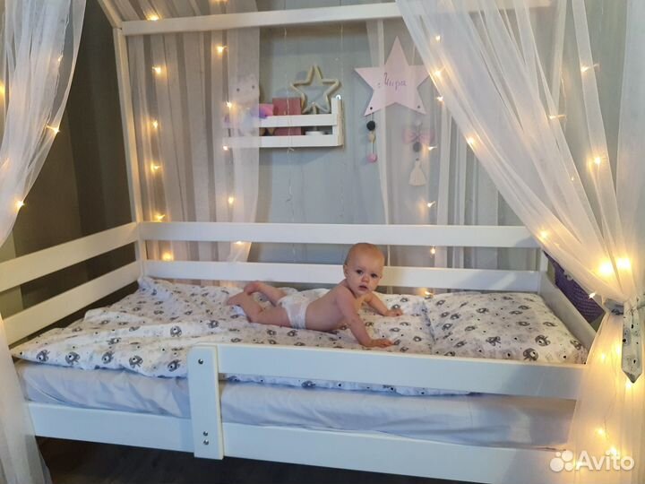 Балдахин в кроватку домик