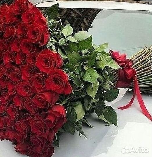 Розы высокие Доставка цветов