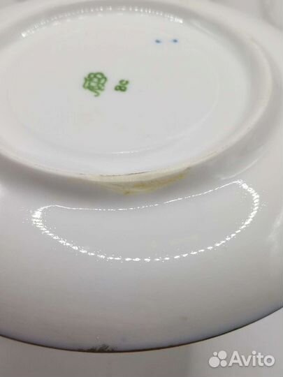 Чайные пары Кобальт лфз Позолота СССР