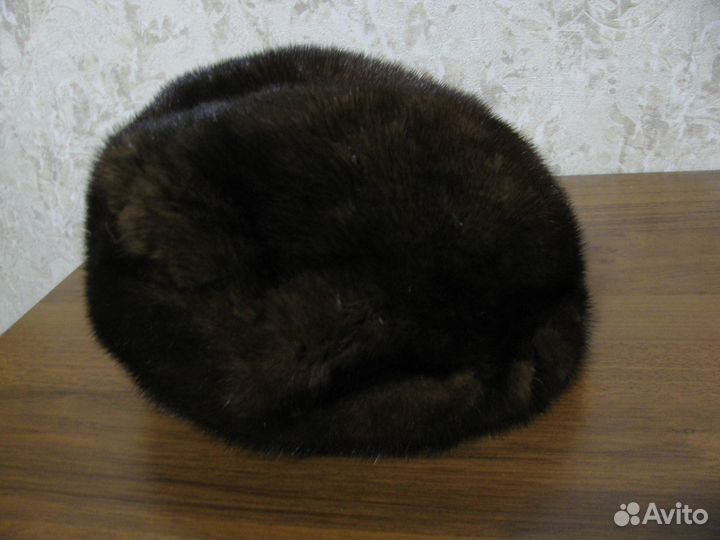 Шапка-берет норковая,р.56
