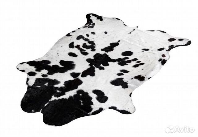 Шкура коровы натуральная Cowhide Black and White Р