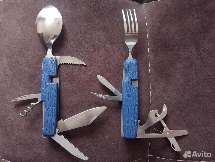 Нож складной походный с чехлом, новый