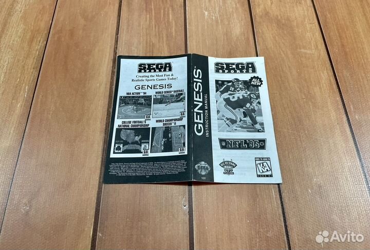 Мануал NFL’ 95 для Sega Genesis