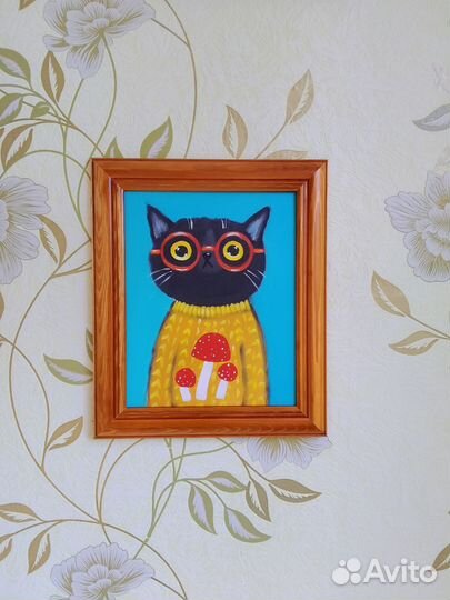 Картина на холсте Кот