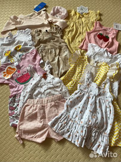 Одежда пакетом на девочку 68 74 новая