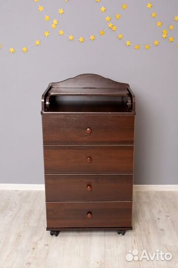 Пеленальный комод 600/4 шоколад