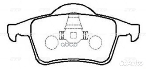 Ckvo-9 Колодки тормозные дисковые зад GK1