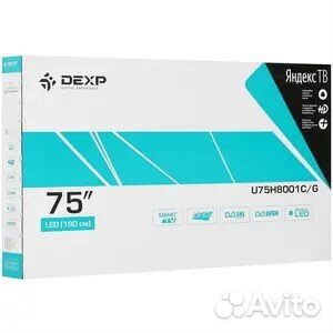 Телевизор dexp U75H8001C/G4K UltraHD Smart TV