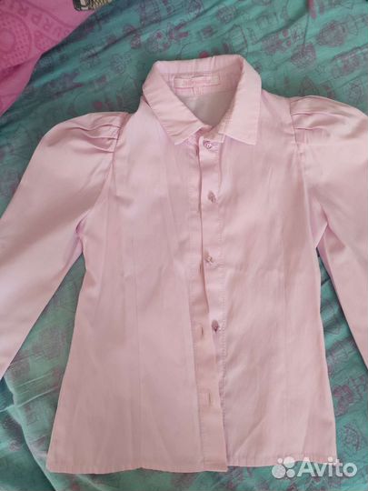 Блузка рубашка для девочки 122 размер